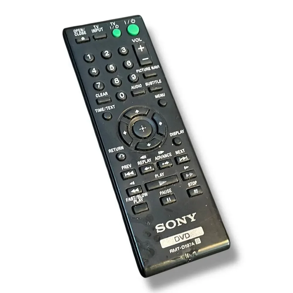 Sony RMT-D197A DVD Player Remote Control DVP-SR200P DVP-NS710H Replacement OEM